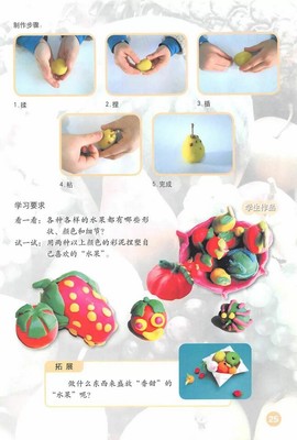 《第13课 各式各样的水果》人教版小学一年级美术下册课本2012审定